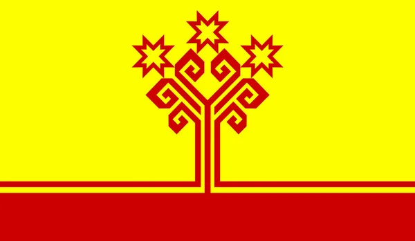 Bandeira da Chuvashia — Vetor de Stock