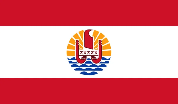 프랑스령 폴리네시아 국기 — 스톡 벡터