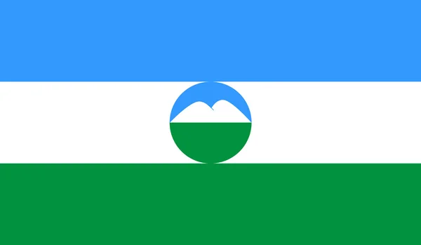 Kabardino-balkaria-Flagge — Stockvektor