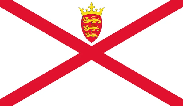 Флаг Джерси — стоковый вектор
