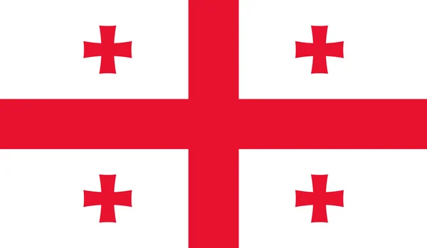Bandiera Georgia — Vettoriale Stock
