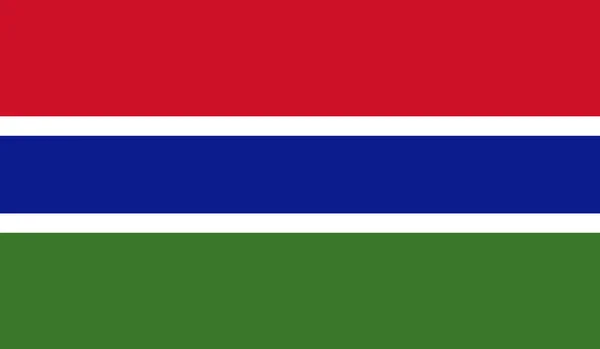 Vlag van Gambia — Stockvector
