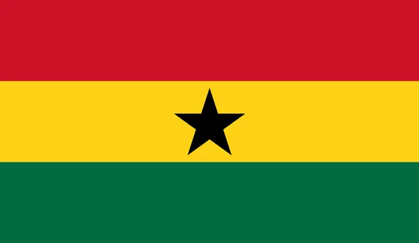 Vlag van Ghana — Stockvector