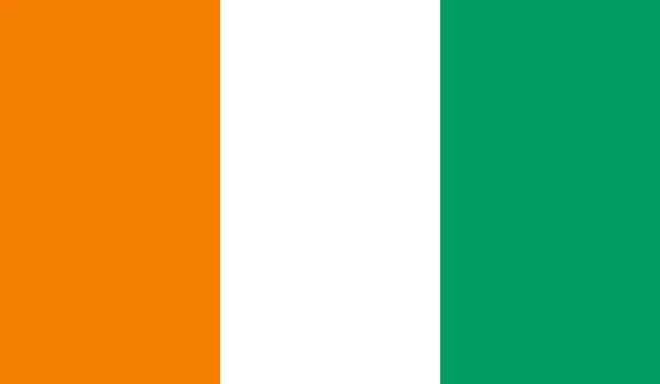 Flagge der Elfenbeinküste — Stockvektor