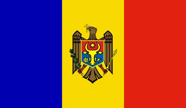 Moldova Drapeau — Image vectorielle