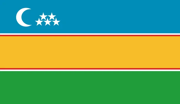 Республіка Каракалпакстан прапор — стоковий вектор
