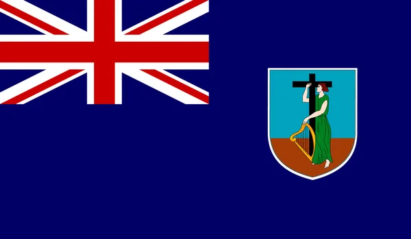 Bandiera di Montserrat — Vettoriale Stock