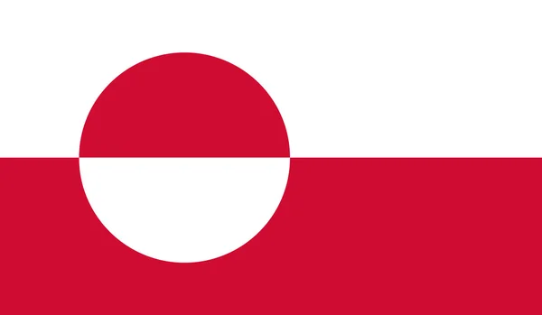 Grönlands flagga — Stock vektor