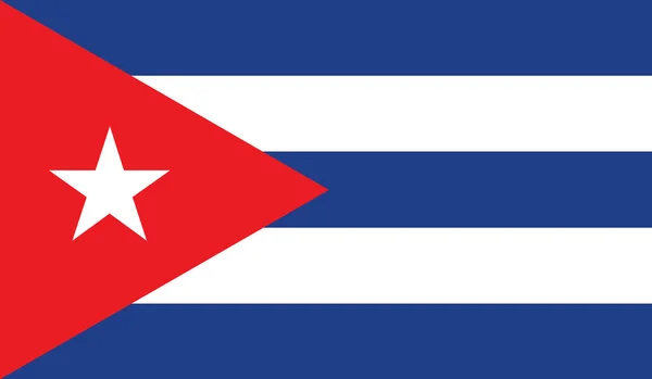 Kuba flagga — Stock vektor