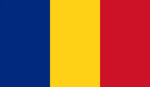 Drapeau Roumanie — Image vectorielle