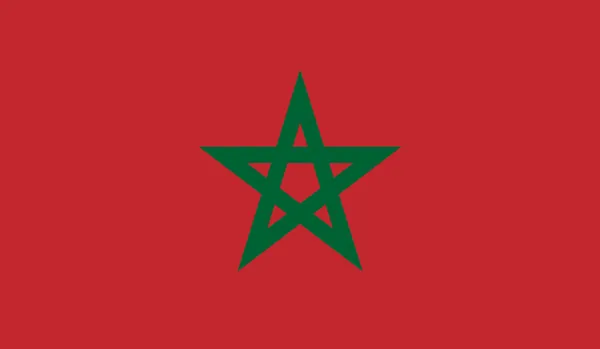 Bandera de Marruecos — Archivo Imágenes Vectoriales