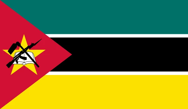 Flaga Mozambiku — Wektor stockowy