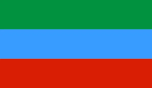 Flaga Dagestanu — Wektor stockowy