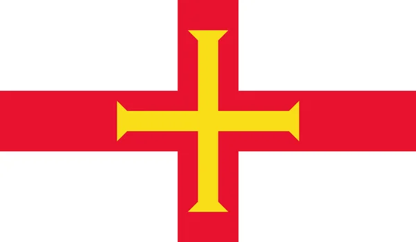 Vlajka Guernsey — Stockový vektor