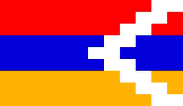 Nagorno-Karabach Republiken flagga — Stock vektor