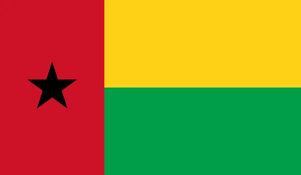Vlag van Guinee-Bissau — Stockvector