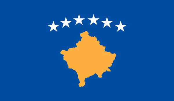 Kosovoflagget – stockvektor