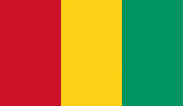 Vlajka Guineje — Stockový vektor