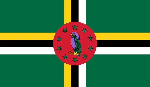 Dominica Flag — Stock Vector