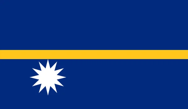 Drapeau de Nauru — Image vectorielle