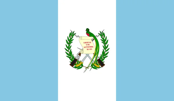 グアテマラの国旗 — ストックベクタ