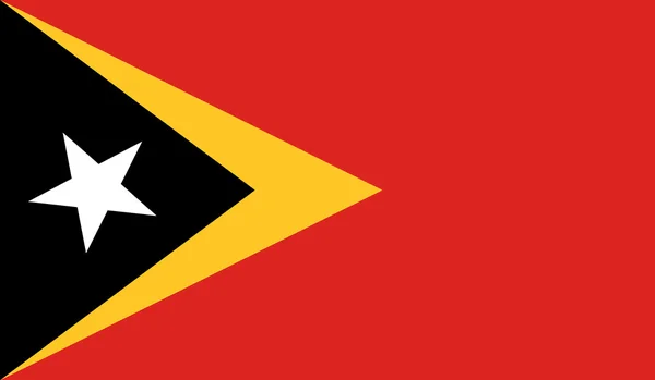 Bandiera di Timor Est — Vettoriale Stock