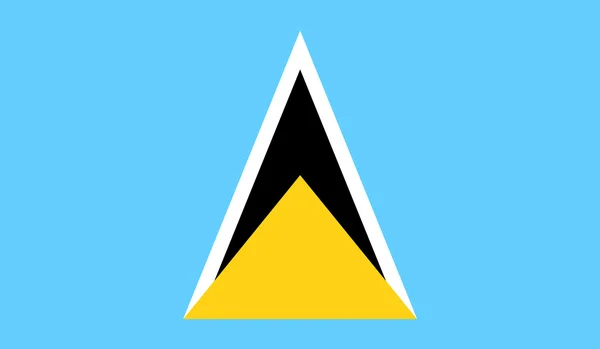 Прапор Сент-Люсії — стоковий вектор