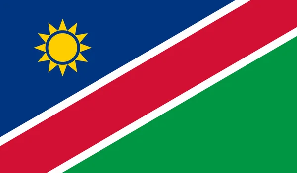 Vlag van Namibië — Stockvector