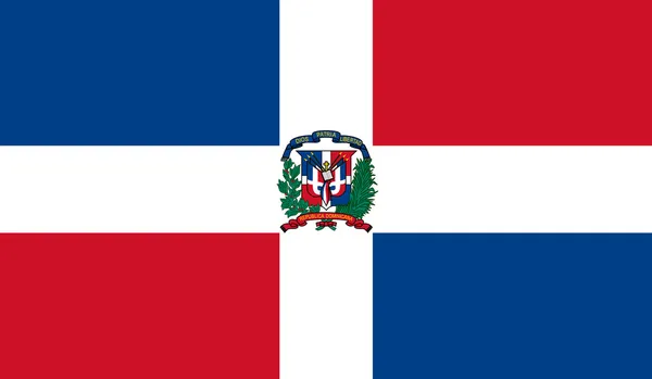 Dominican Republic Flag — Stock Vector