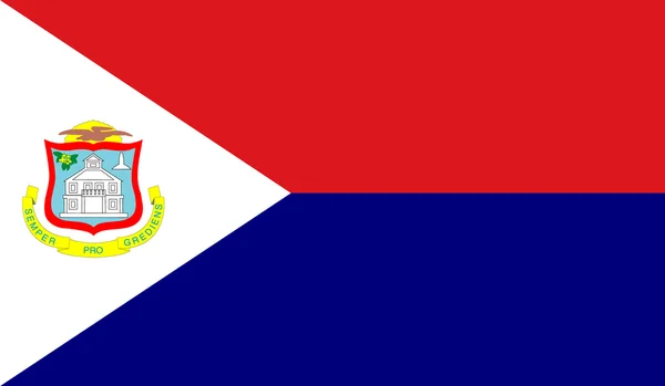 Bandera de Saint Martin — Vector de stock