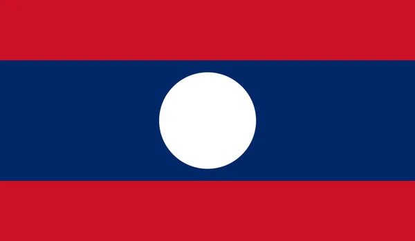 Vlajka Laosu — Stockový vektor