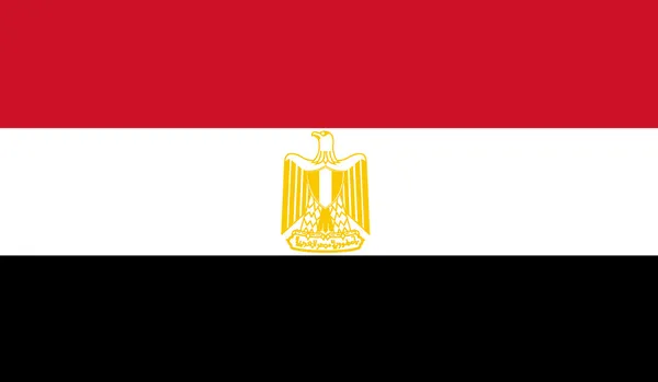 Ägyptische Flagge — Stockvektor