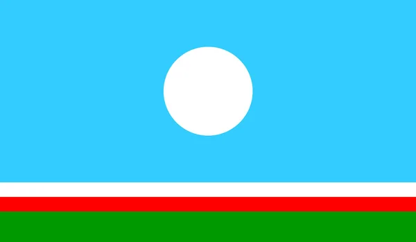 Bandera de Sakha Republic — Archivo Imágenes Vectoriales