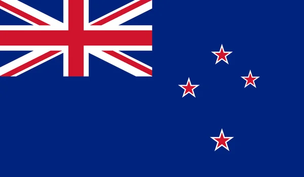 Bandeira da Nova Zelândia — Vetor de Stock