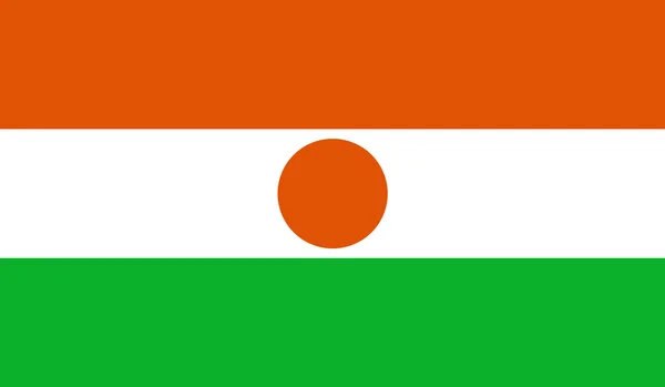 Bandera de Níger — Vector de stock