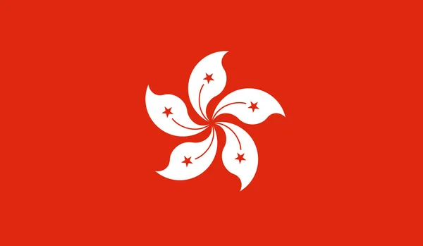 Hong Kong Flag — Stock Vector