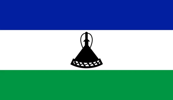 Bandiera del Lesotho — Vettoriale Stock