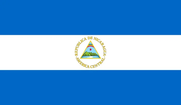 Bandiera del Nicaragua — Vettoriale Stock