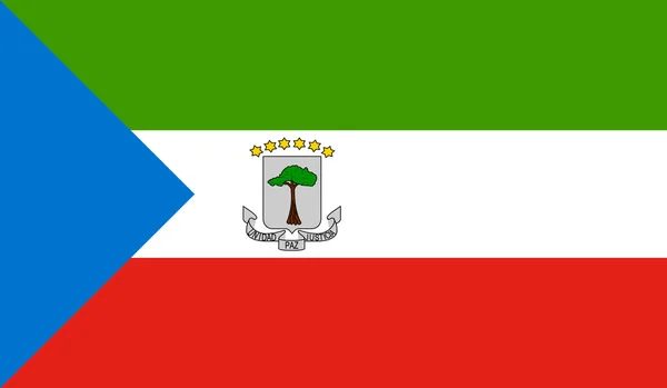 Ekvator Gine bayrağı — Stok Vektör