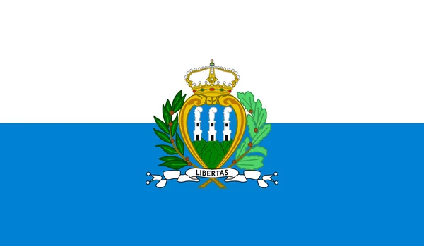 Bandiera San Marino — Vettoriale Stock