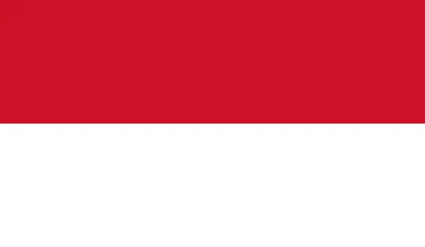 Indonesien flagga印度尼西亚国旗 — 图库矢量图片