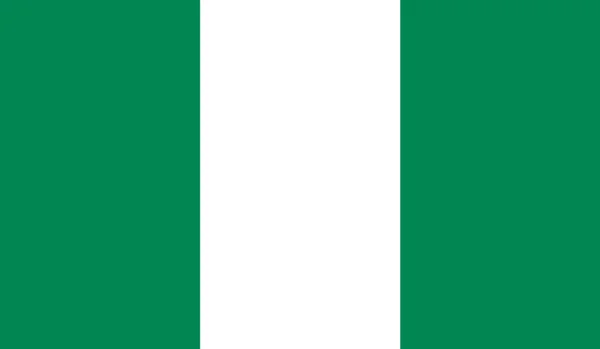 Nigéria zászló — Stock Vector