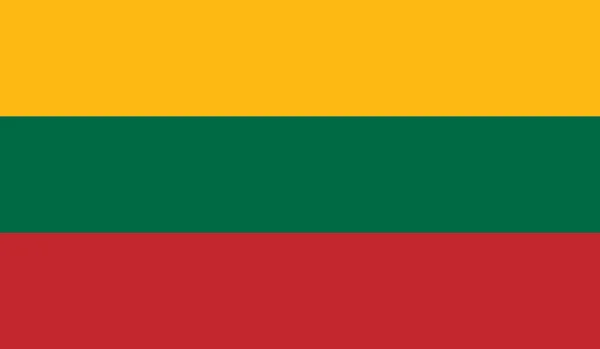 Litauische Flagge — Stockvektor