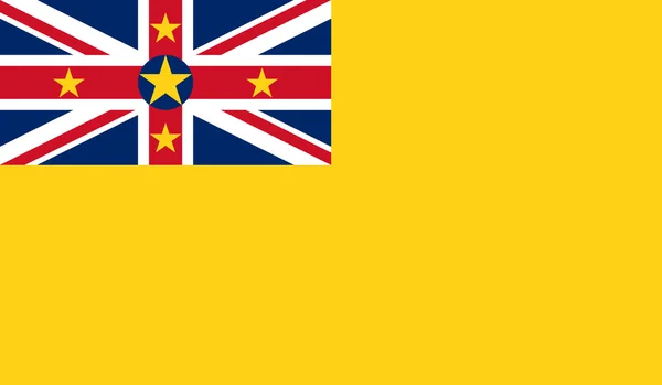Niue flagga — Stock vektor