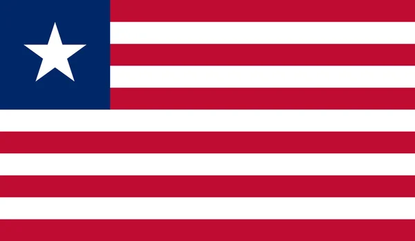 Bandera de Liberia — Archivo Imágenes Vectoriales