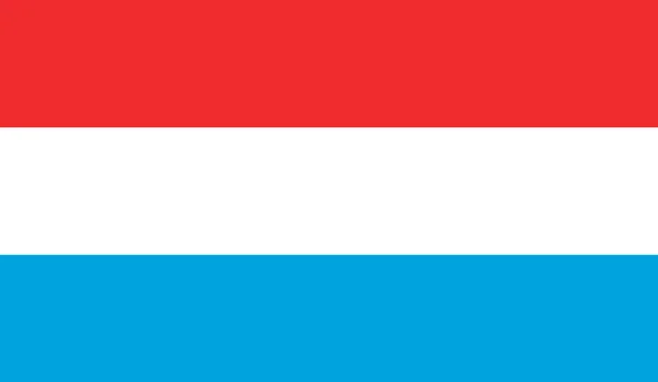 Lucembursko vlajka — Stockový vektor