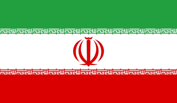 Irán zászló — Stock Vector