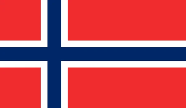 Norvegia Bandiera — Vettoriale Stock