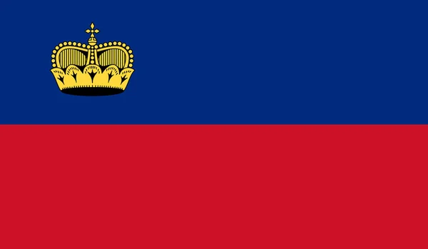 Liechtenstein Flag — Stock Vector