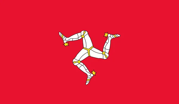 Flaga wyspy Man — Wektor stockowy